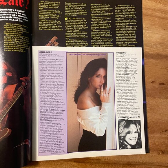 Kerrang Rock Music British Magazine Lot of 5 Heavy Metal 80s - Picture 9 of 16